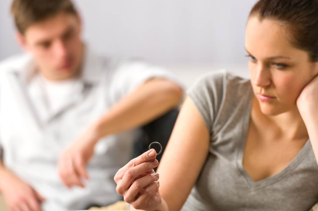 Woman Looking At The Ring