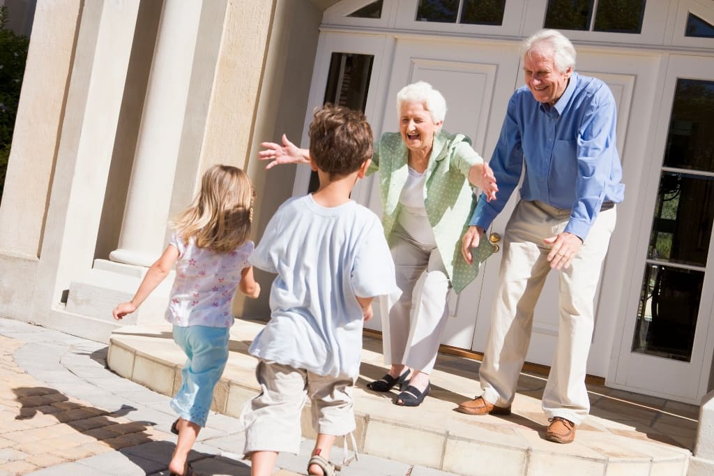 Grandparents Meeting Their Grandchildren