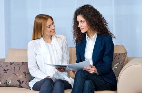 Lawyer Discussing With Her Client